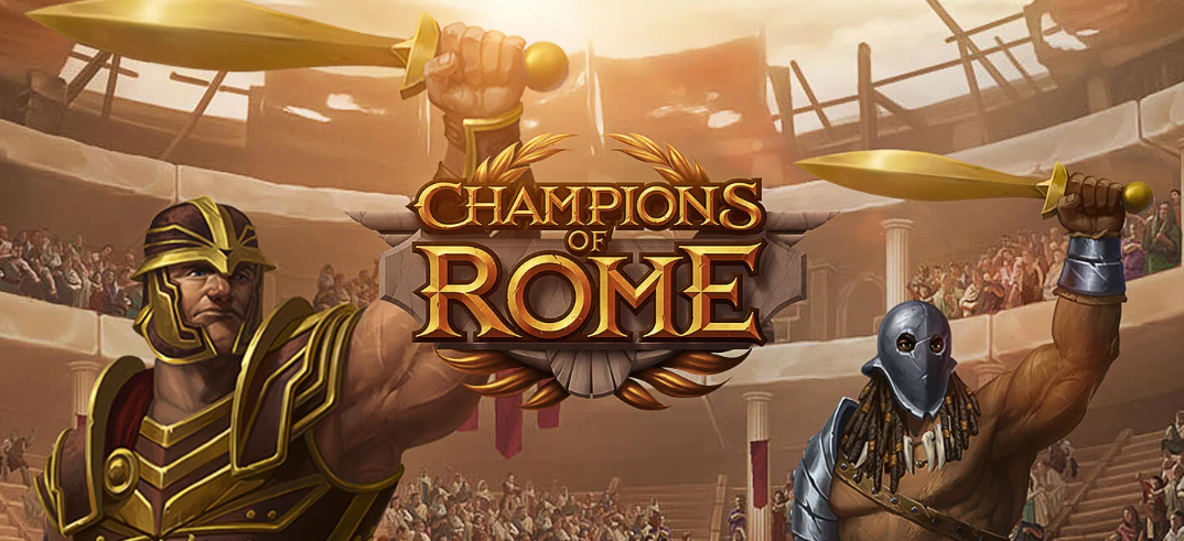 Champions of Rome, jogo de cassino online, Yggdrasil Gaming, slot, gladiadores, Roma Antiga, mecânica de jogo, volatilidade, RTP